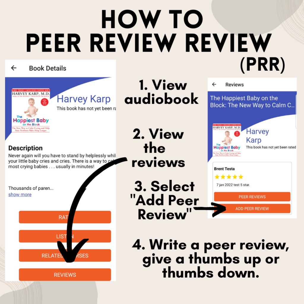 ListenerU - How to Peer Review Review (PRR). 

Audiobooks
Certificates
Online Education